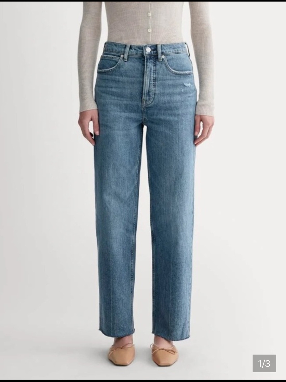 Everlane Way High Straight Leg Women’s Jeans - Blue